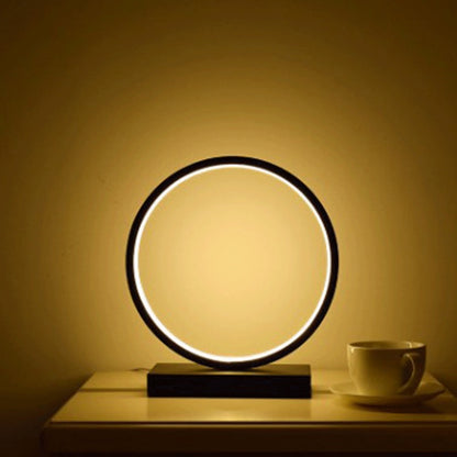 Modern Table Lamp 3D LED Desk Lamp Study Lamp USB Power Nightstand Light Study Reading Minimalist Bedside Lamp